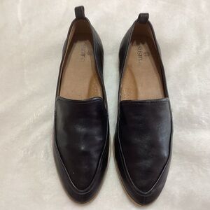 Susina Leather Loafers Black Size 7M Buttery Soft Classic Office Casual Academia